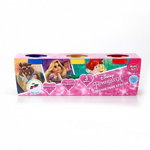 Пальчиковые краски «Принцессы Дисней», 3 цвета (Multi Art, OE375FP-PRsim)